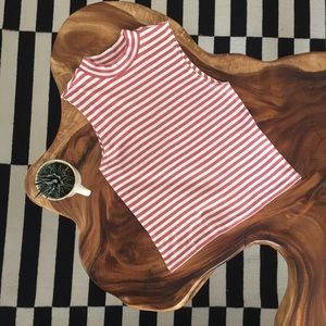 ASOS Striped Mock Neck Tank-top
